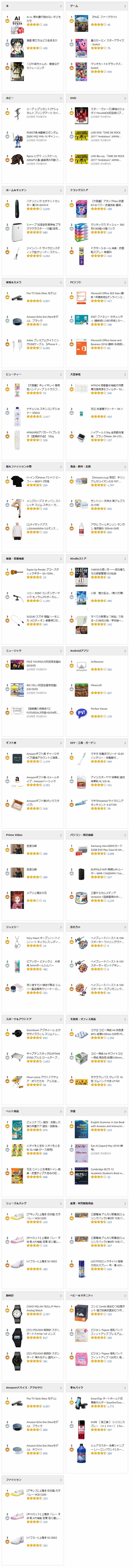 Amazon売れ筋ランキング