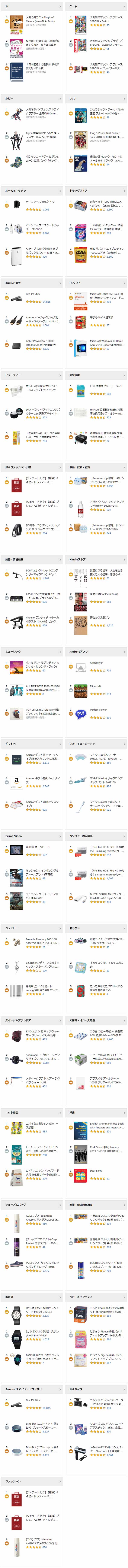 Amazon売れ筋ランキング
