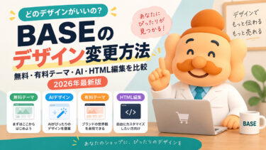BASEのデザイン変更方法｜無料・有料テーマ・AI・HTML編集を比較【2026年最新版】