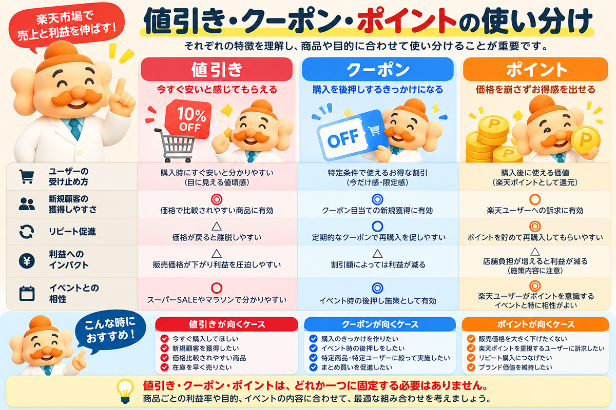 値引きとポイント、どちらを使うべき