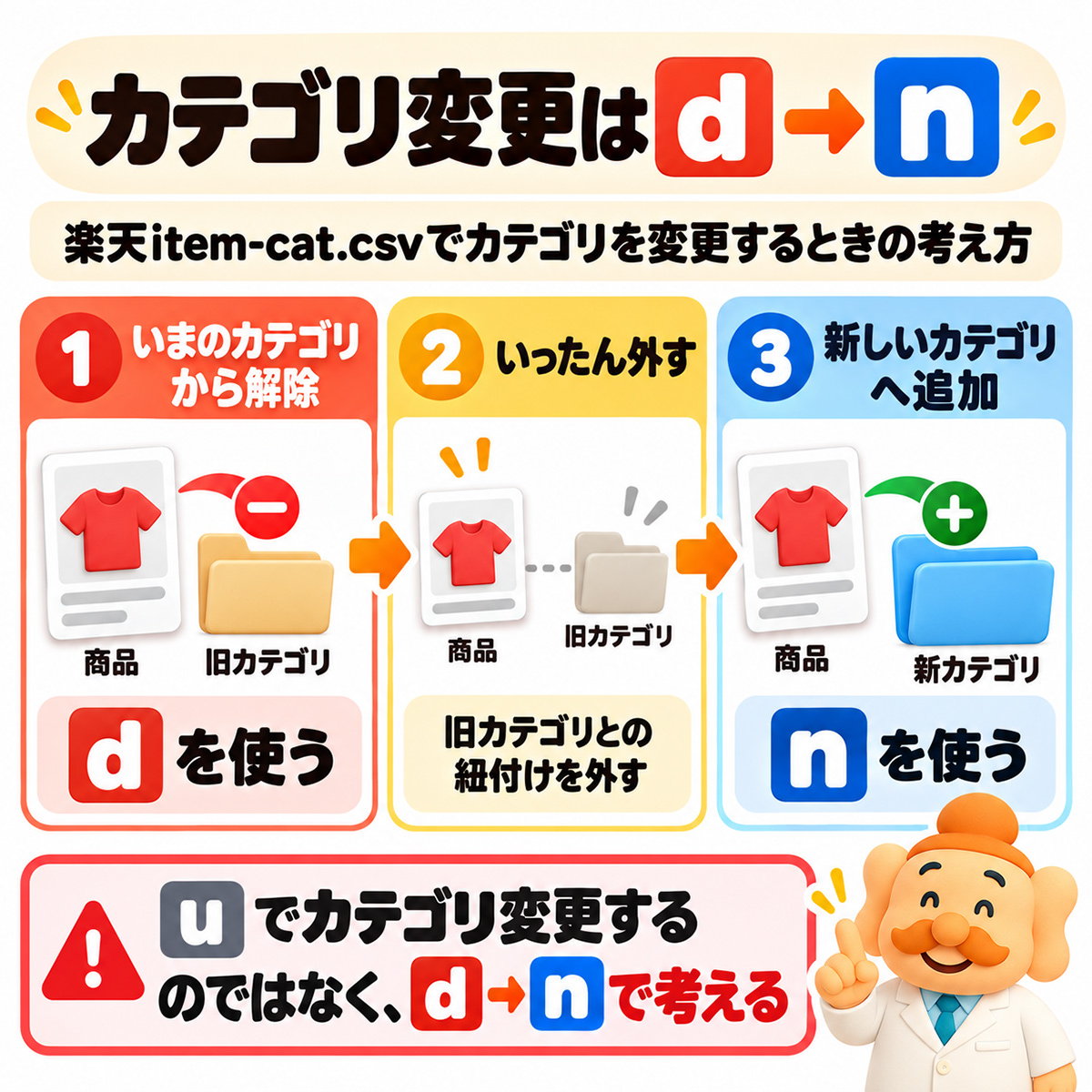 カテゴリ変更はd→n 