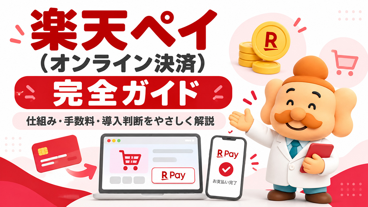 楽天ペイをECサイトに導入するには？手数料・メリット・デメリットを解説【2026年】