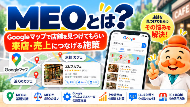 MEOとは？Googleマップで上位表示する仕組み・対策方法をわかりやすく解説【2026年】