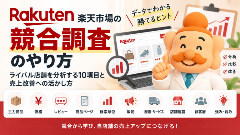 楽天市場の競合調査のやり方｜ライバル店舗を分析する10項目