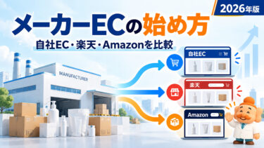 メーカーが自社製品をネット販売する方法｜自社EC・楽天・Amazonを比較【2026年版】