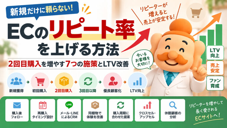 ECのリピート率を上げる方法｜2回目購入を増やす7つの施策