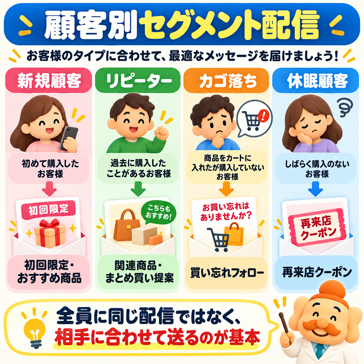 顧客別セグメント配信