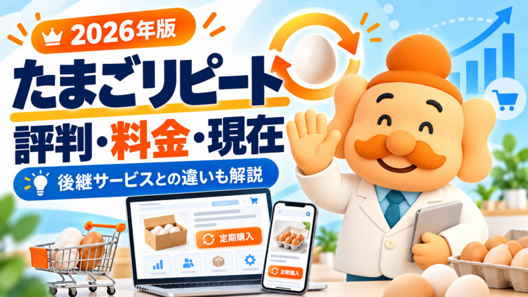 たまごリピートの評判・料金は？現在の状況と後継サービスの違い【2026年】