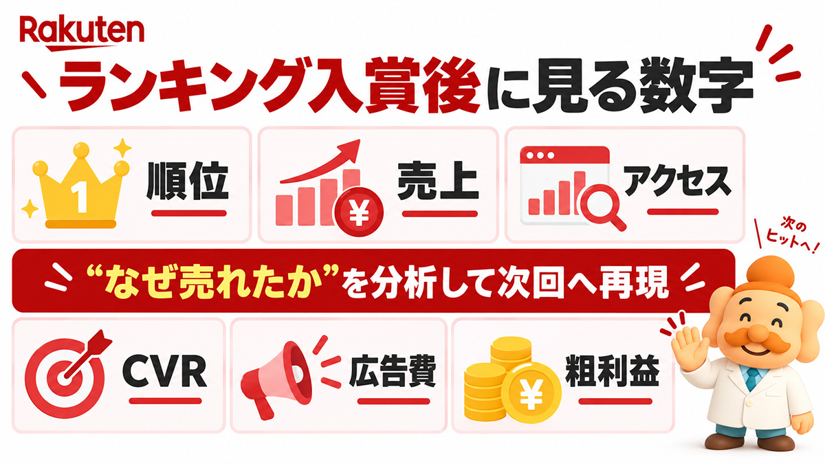 楽天ランキングに入ったら必ず分析しておきたいこと