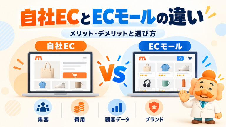自社ECとECモールの違いとは？メリット・デメリットと選び方を比較【2026年版】