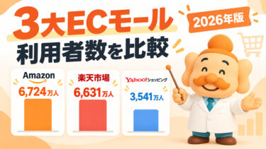 楽天市場・Amazon・Yahoo!ショッピングの利用者数は？【2026年版】3大ECモールを比較