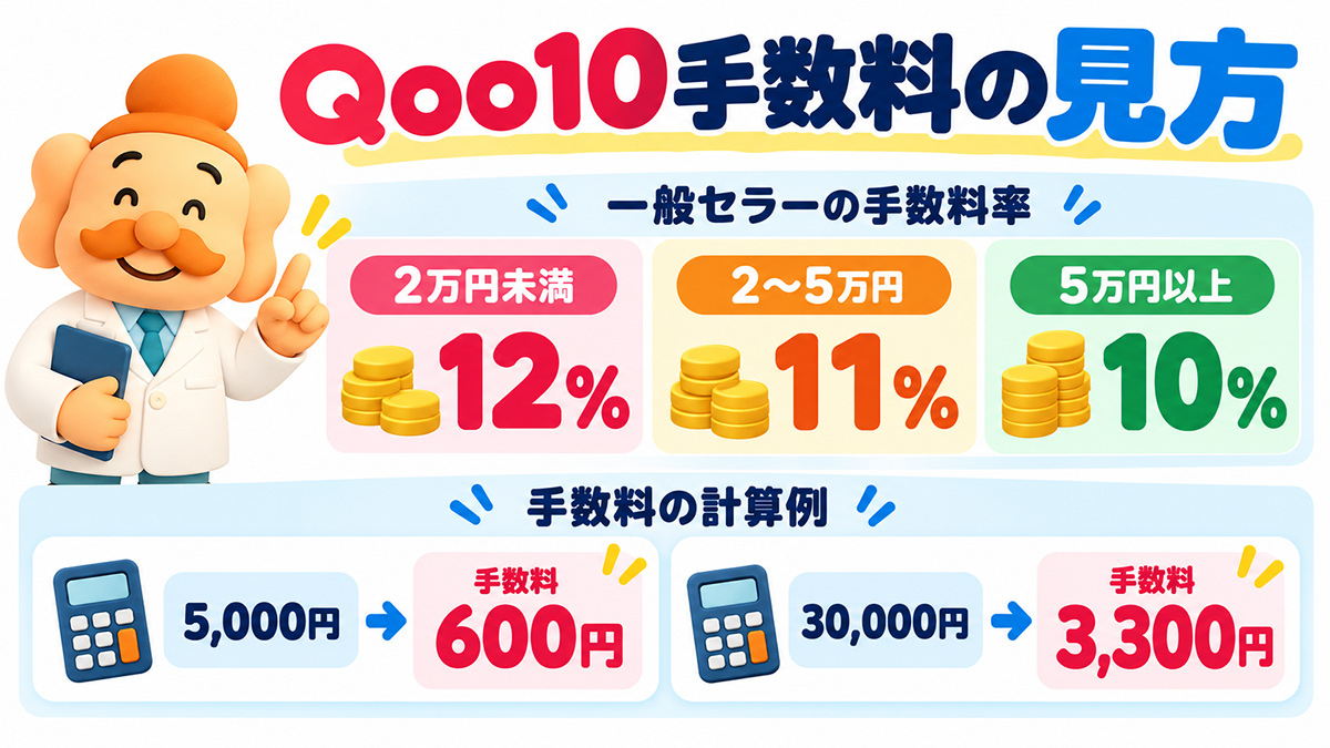 Qoo10の出店費用・販売手数料【2026年】