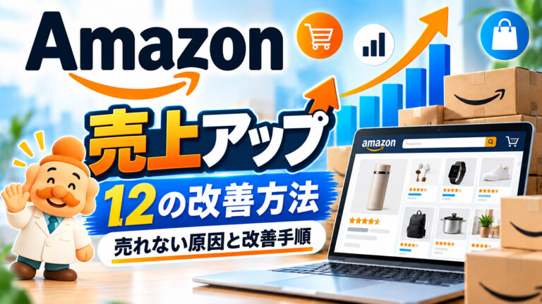 Amazonの売上を伸ばす方法12選！売れない原因と改善手順