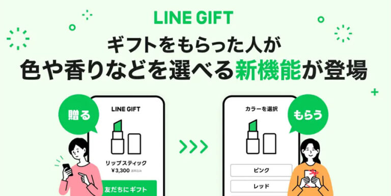 LINEギフトでもらった人が自分で好きな色や香りを選べる新機能がリリース