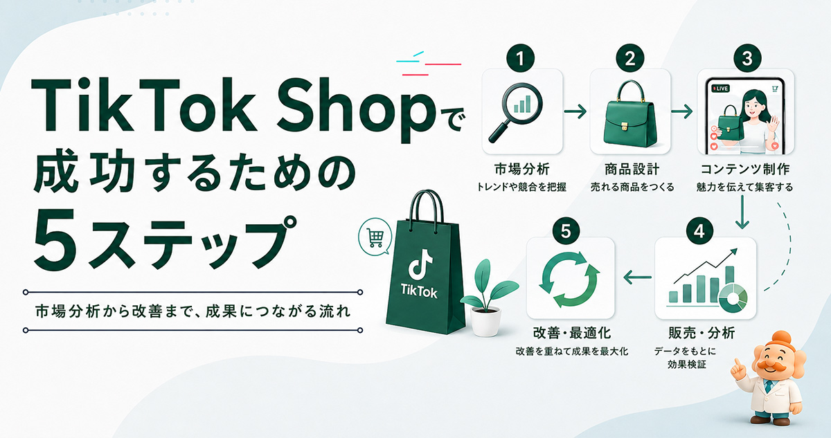 TikTok Shopで成功するための5ステップ
