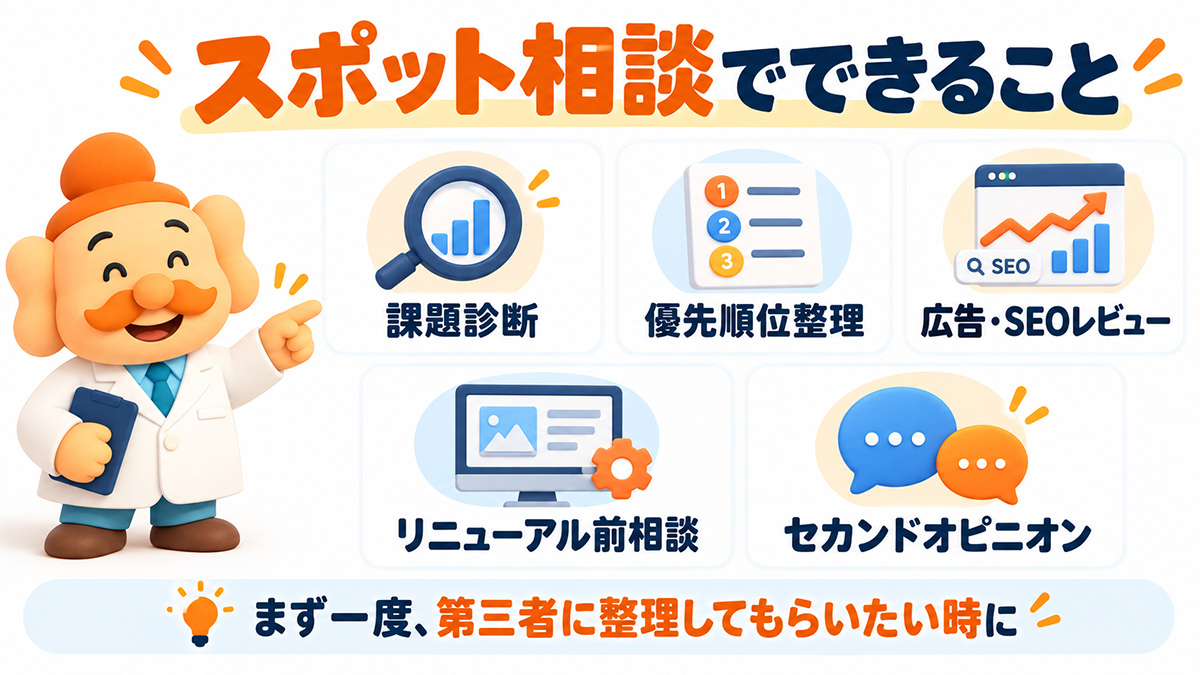 スポット相談でできること