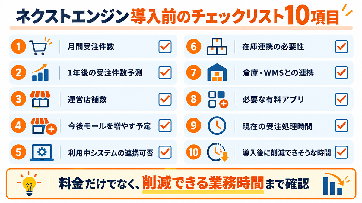 導入前チェックリスト10項目
