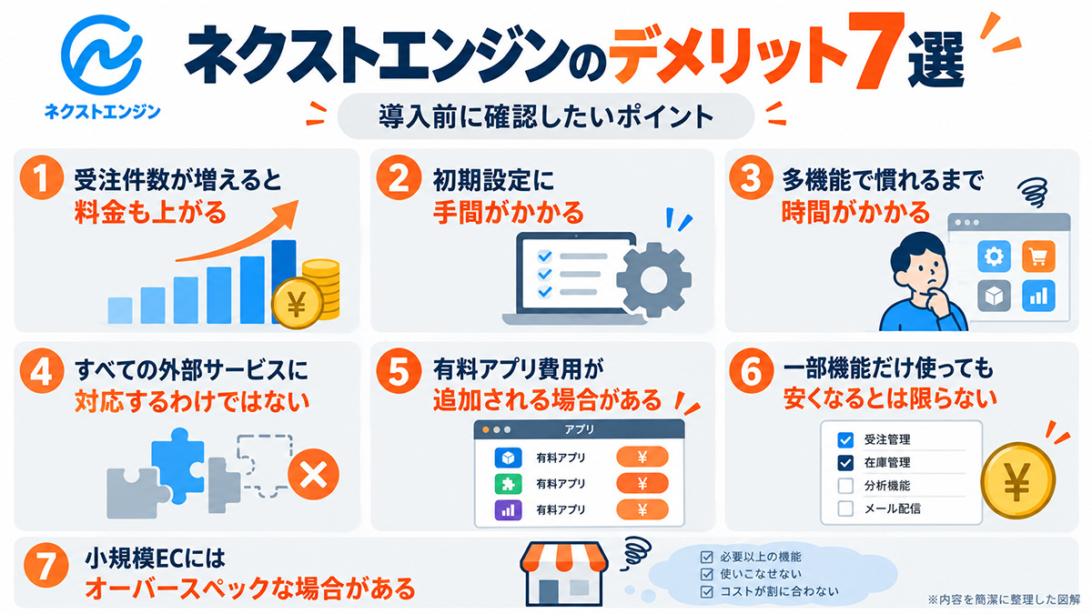 ネクストエンジンのデメリット7選