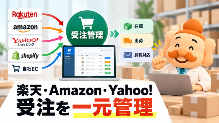 楽天・Amazon・Yahoo!の受注を一元管理する方法｜複数モール運営を効率化