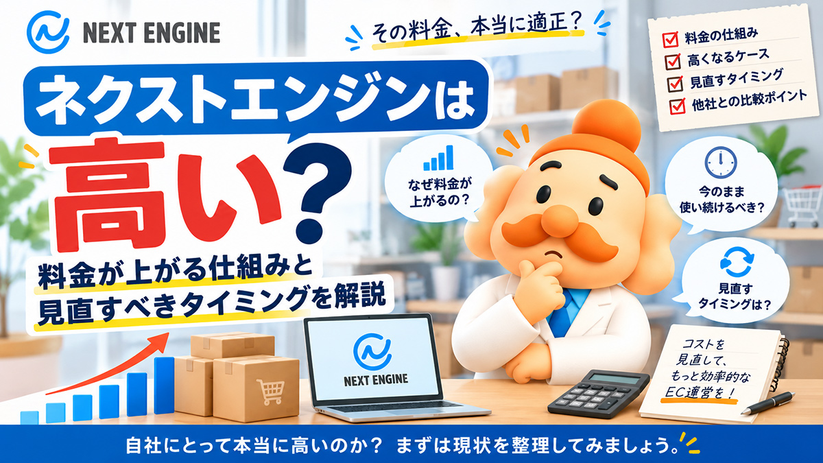 ネクストエンジンは高い?料金が上がる仕組みと見直すべきタイミングを解説