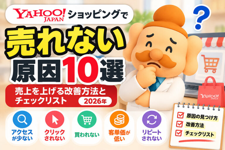 Yahoo!ショッピングで売れない原因10選｜売上を上げる改善方法とチェックリスト【2026年】