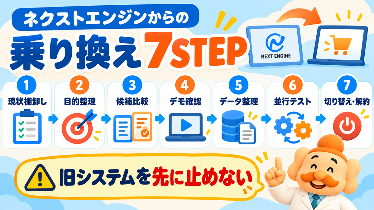ネクストエンジンから乗り換える7STEP