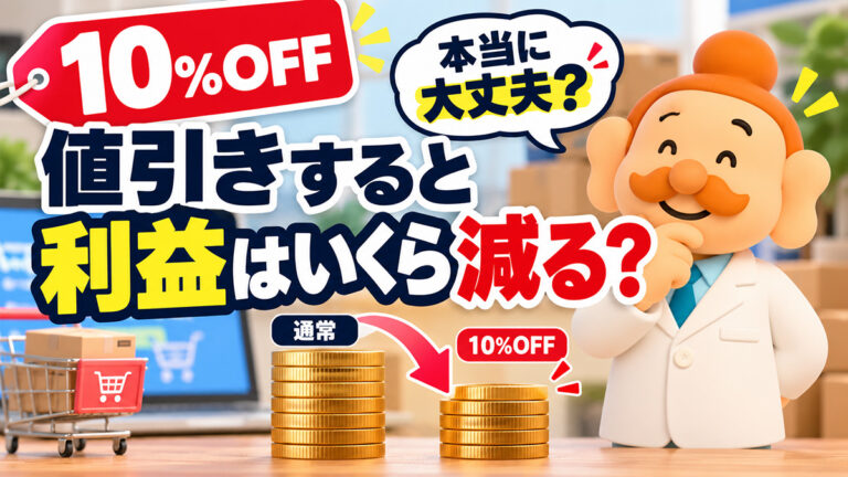 ECの値引き・クーポンで利益はいくら減る？10％OFF・20％OFFの利益計算と割引率の決め方