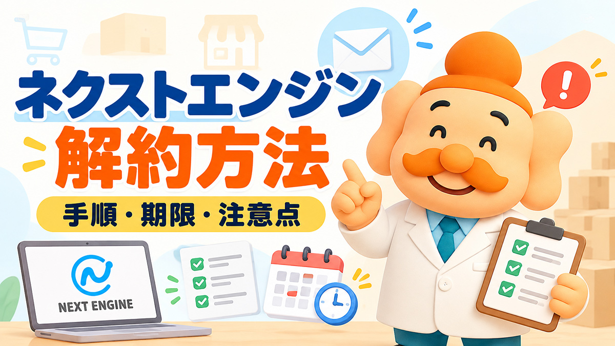 ネクストエンジンの解約方法｜手順・解約期限・違約金の注意点【2026年】