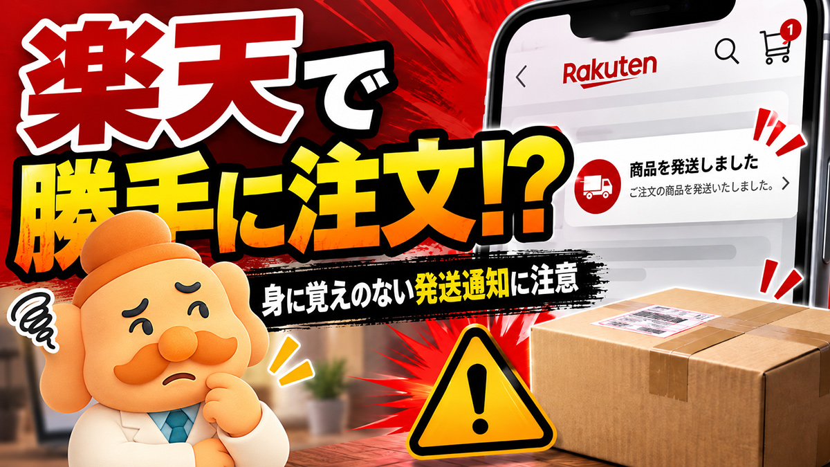 楽天で注文していない商品が発送された？不正注文・乗っ取りの原因と今すぐやるべき対処法