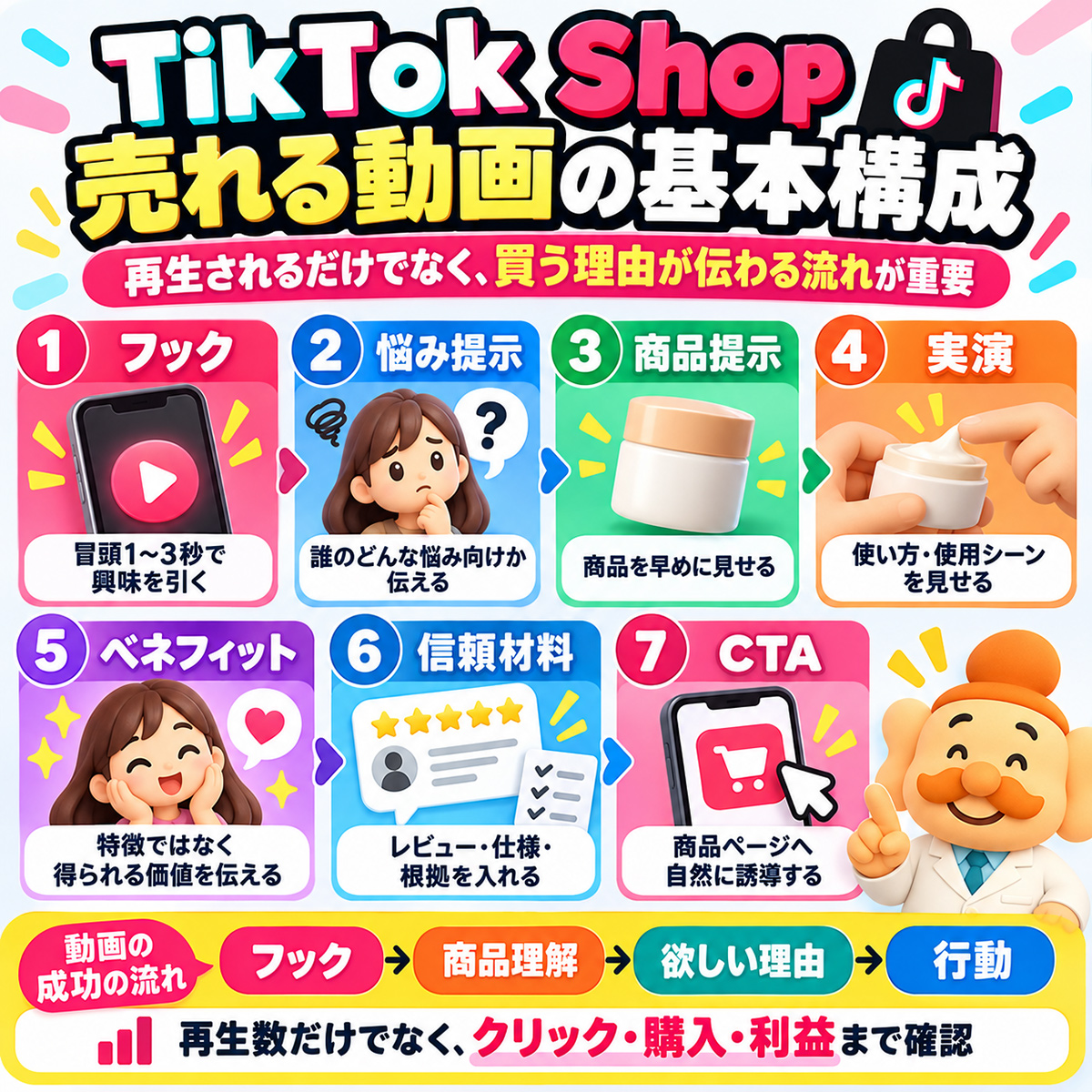 TikTok Shop 売れる動画の基本構成