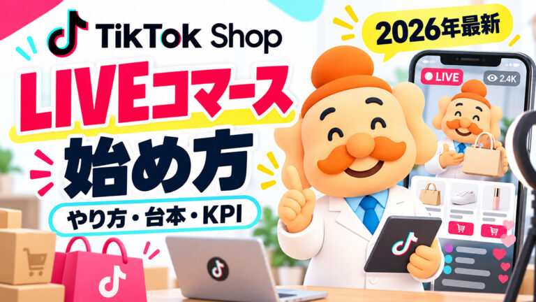 TikTok Shop LIVEコマースの始め方｜売れる配信のやり方・台本・KPIを解説【2026年】
