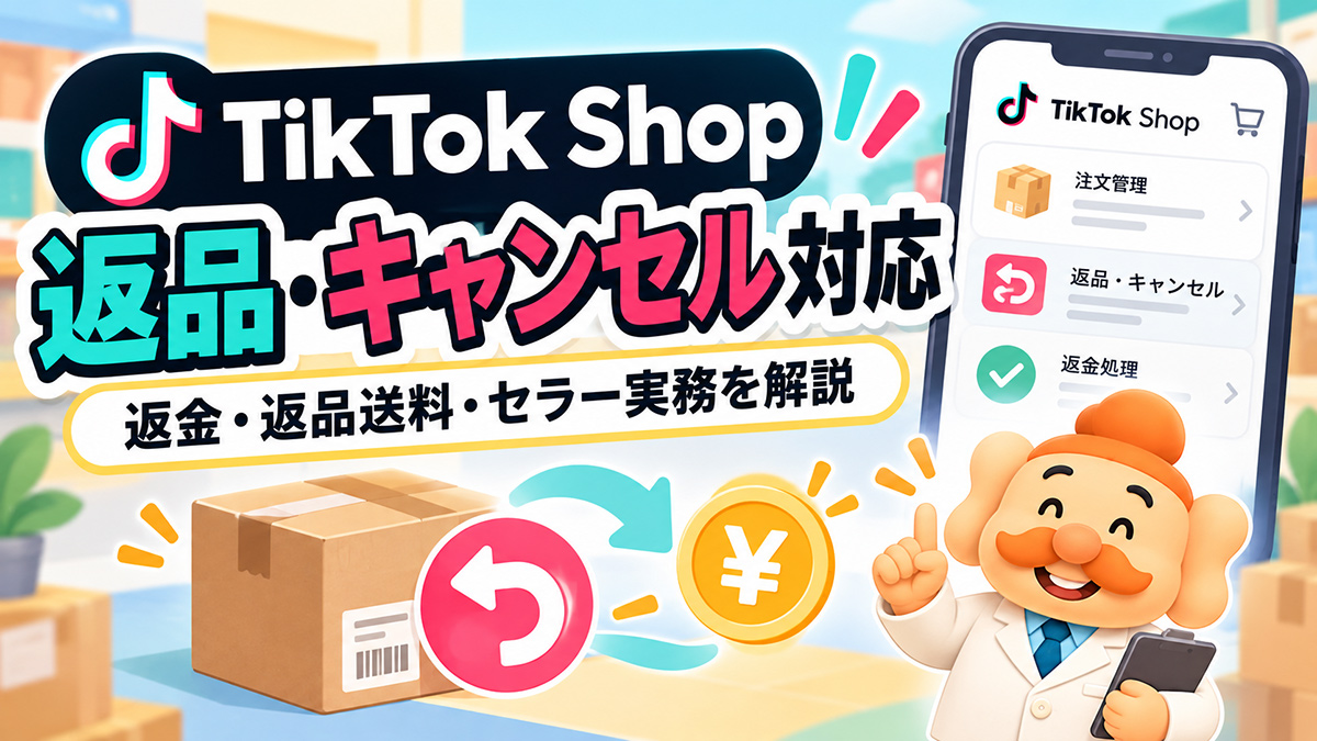 TikTok Shopの返品・キャンセル対応｜返金・返品送料・セラー実務を解説【2026年】